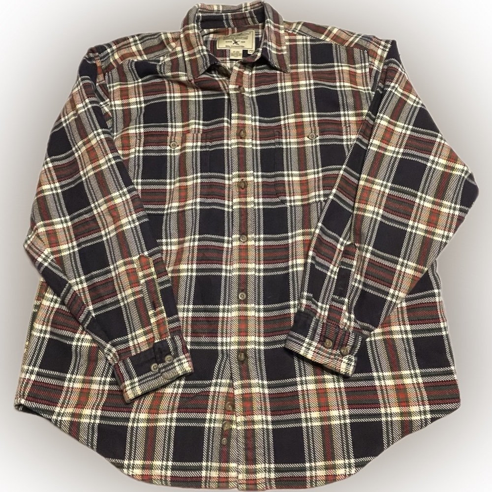Eddie Bauer men’s size large heavyweight flannel button down